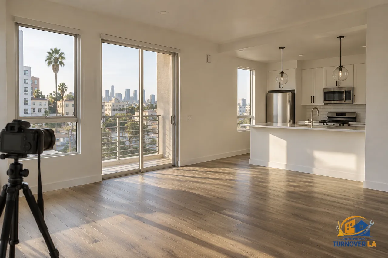 Rent-ready Los Angeles apartment prepared for real estate photography pricing comparison